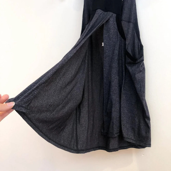 Lululemon Black Athleisure Open Back Perforated Casual Racerback Tank Top 6 - Picture 6 of 9
